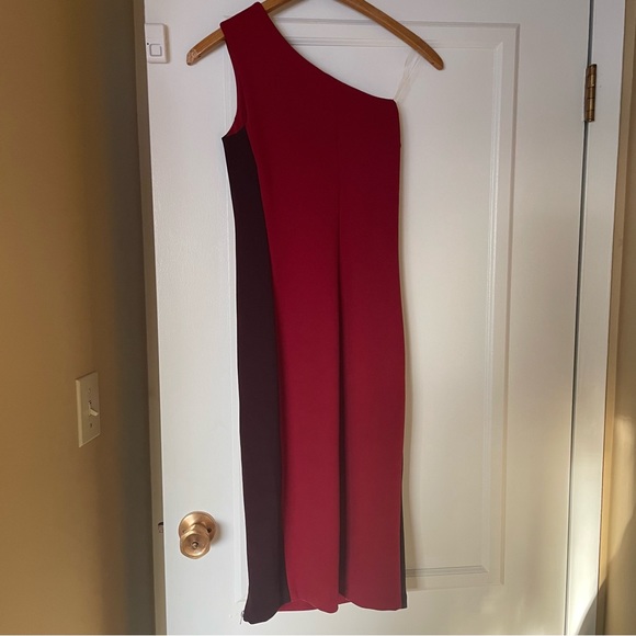 Party Dress One Shoulder Red - Picture 7 of 8